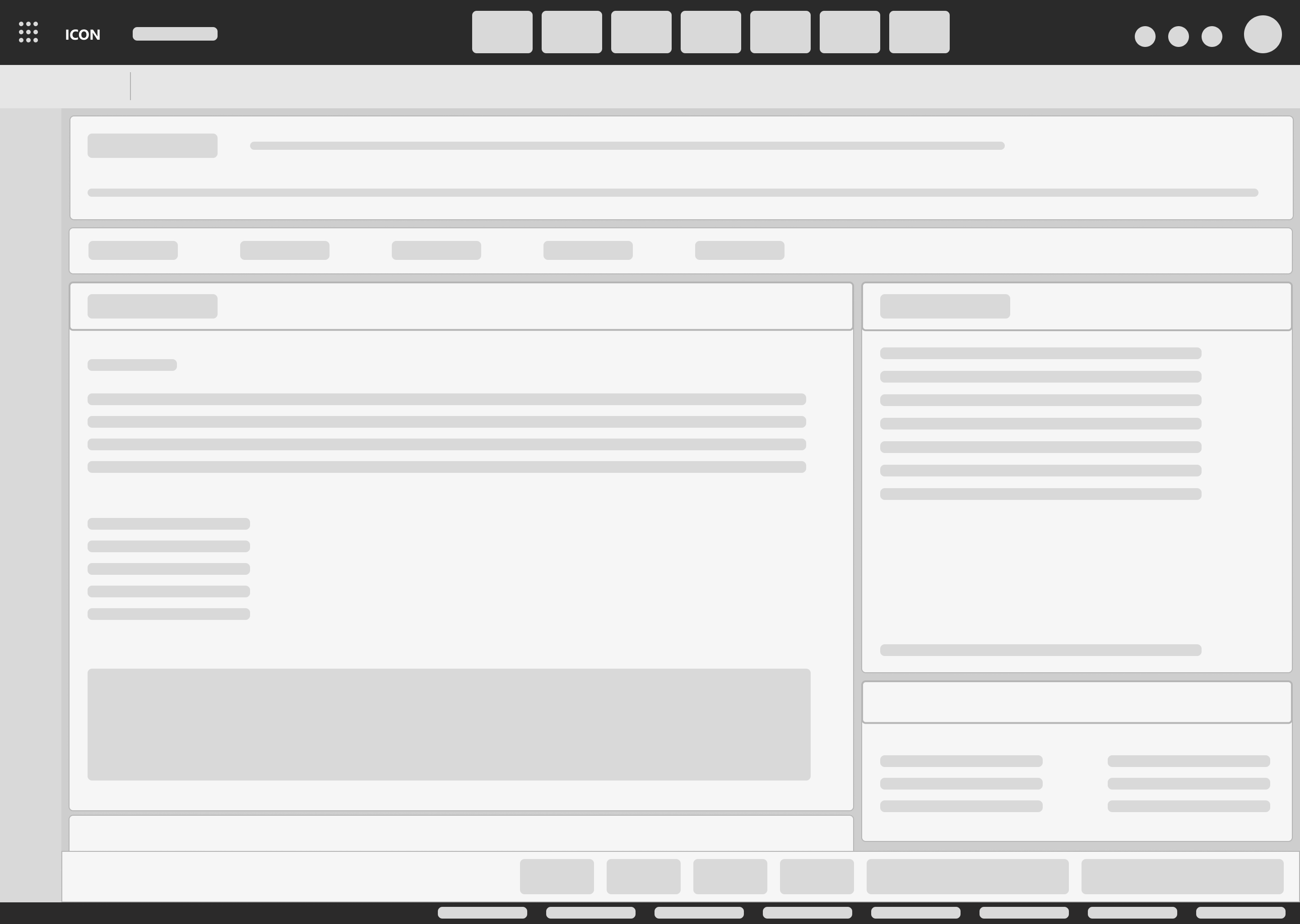 Wireframe - Services view
